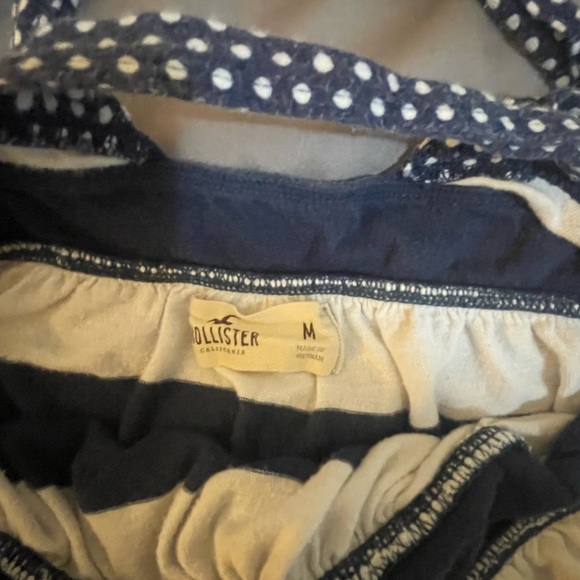 Hollister Blue and White Striped babydoll top - Picture 4 of 7